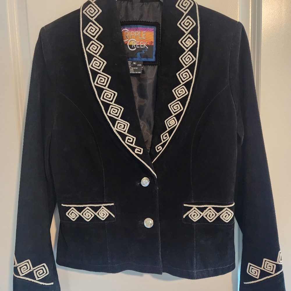 Cripple Creek Women's Suede Southwest Jacket